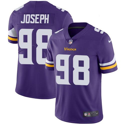 Men 2019 Minnesota Vikings #98 Linval Joseph purple Nike Vapor Untouchable Limited NFL Jersey
